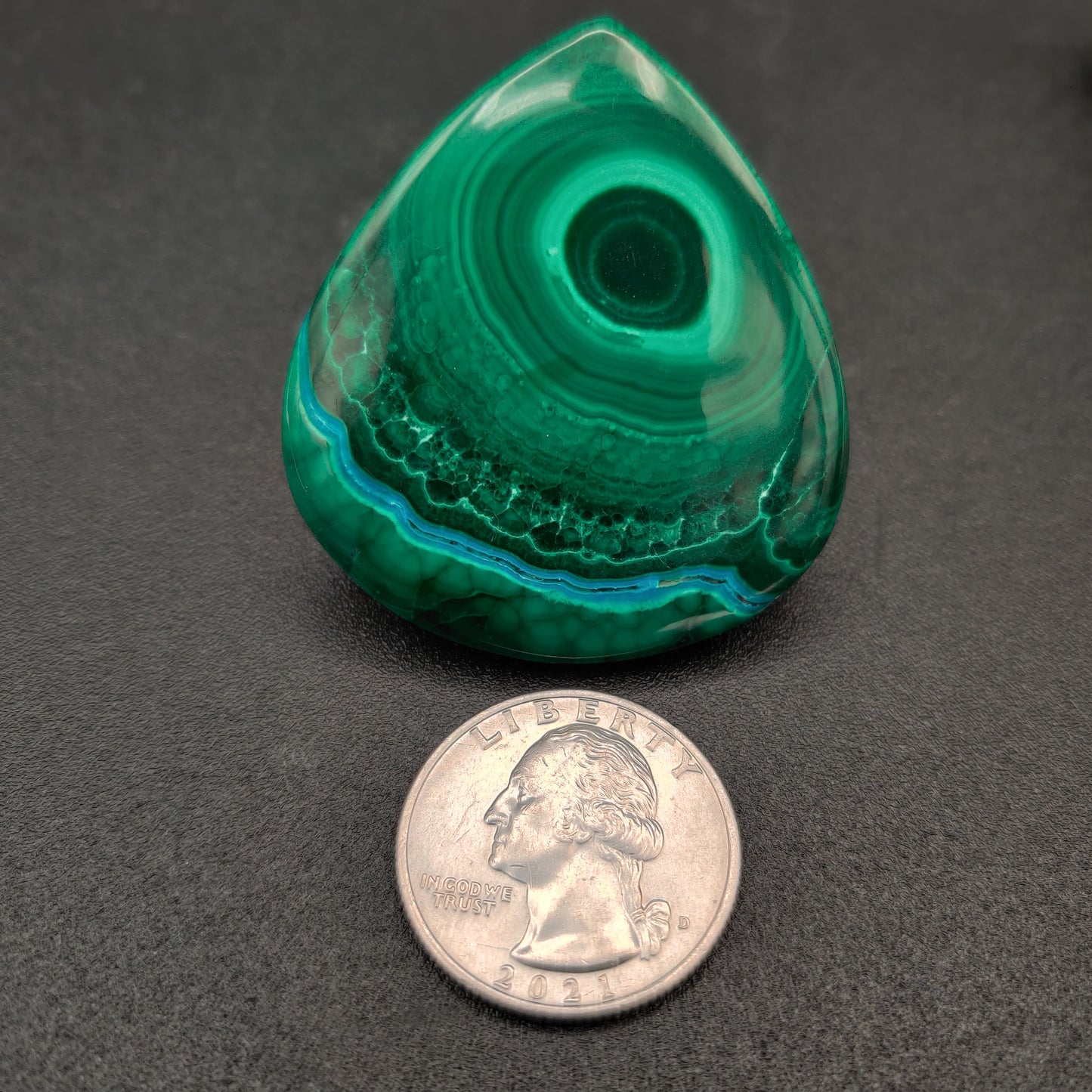 Malachite Chrysocolla Cabochon 121 carats (24.2g)