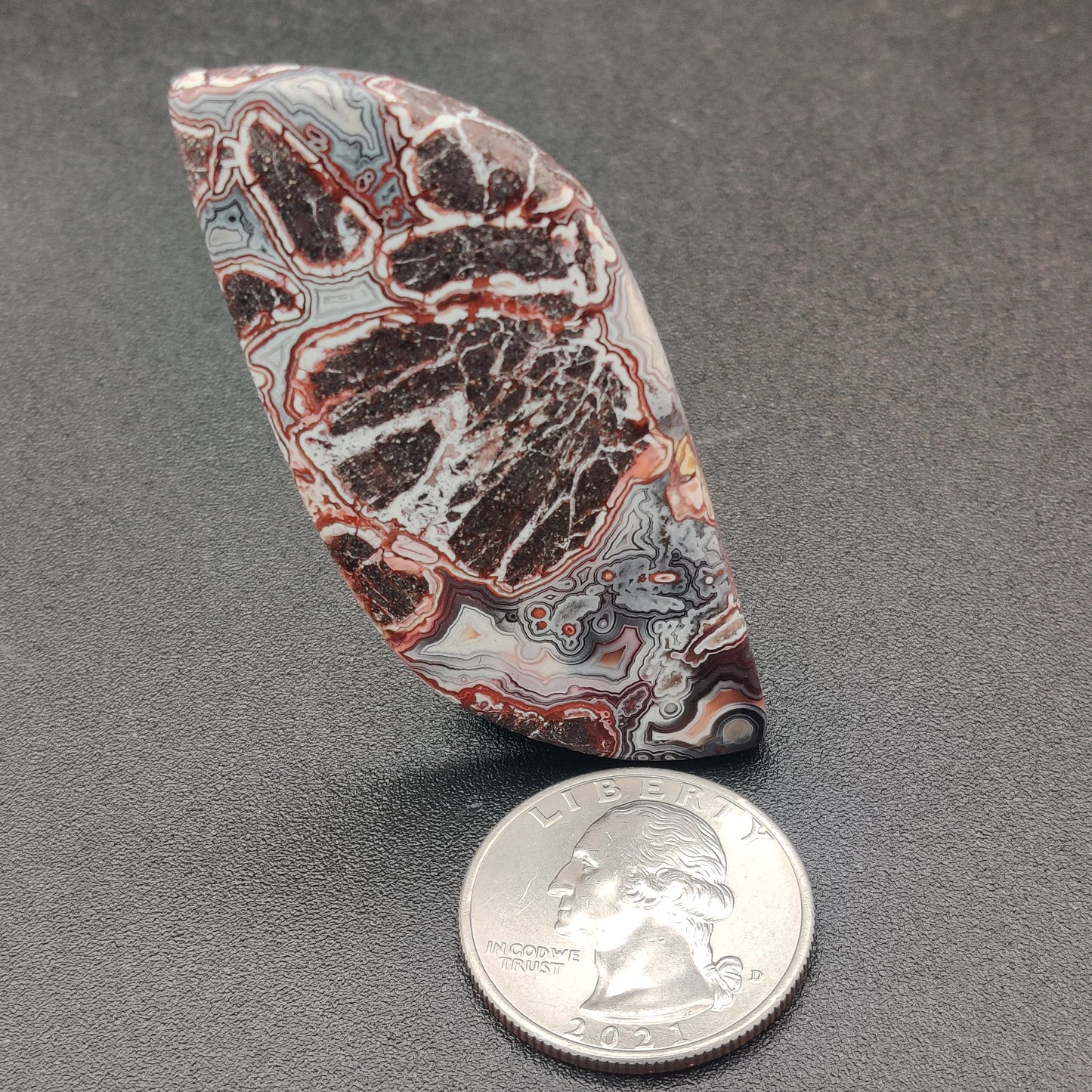 Crazy Lace Agate Cabochon Mexico 73.5 carats (14.7g)