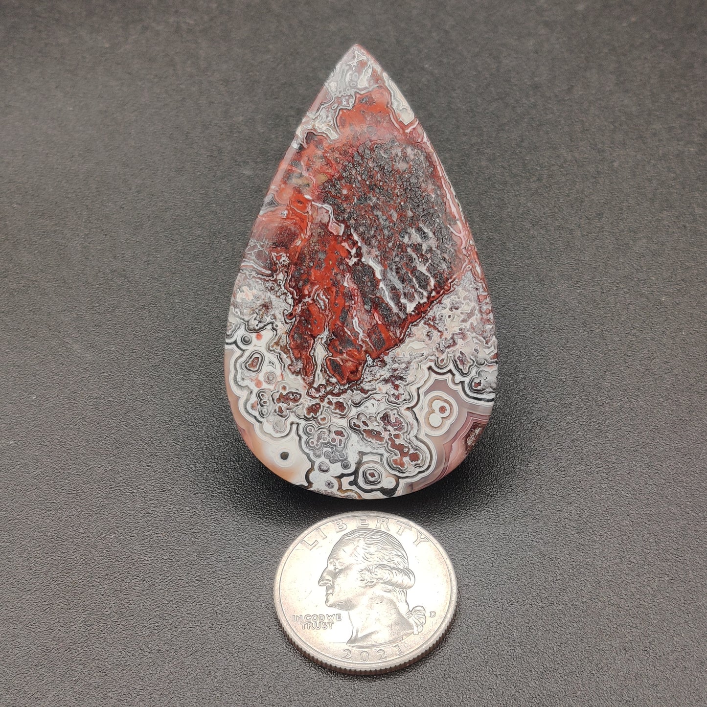 Crazy Lace Agate Cabochon Mexico 110.6 carats (22.12g)