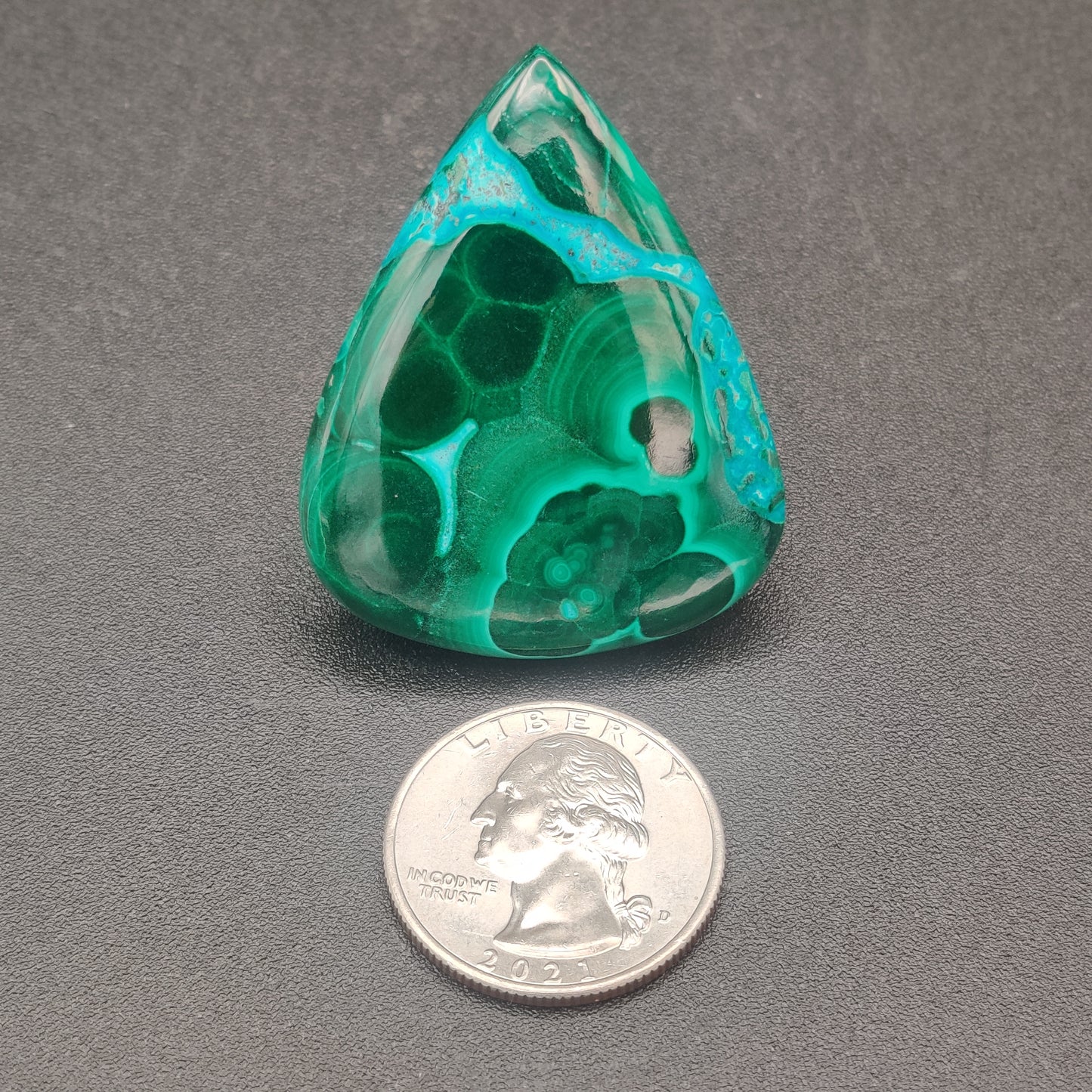 Malachite Chrysocolla Cabochon 104.1 carats (20.82g)